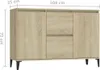 vidaXL Credenza rovere Sonoma 102x35x70 cm Materiale a base Anteprima dell’immagine prodotto 8