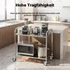 Servírovací vozík z nehrdzavejúcej ocele 2 police do 150 kg Náhľad obrázku produktu 13