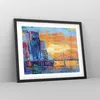 Gerahmtes Poster - Schwarzer Rahmen - Stadt Brücke pastos - Produktbild-Vorschau 8