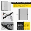 Fliegengitter Fenster ohne Bohren Spannrahmen 130x150 weiß Produktbild-Vorschau 6