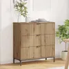 vidaXL Artisan dubový příborník 79,5 x 33 x 82 cm Materiál Náhled obrázku produktu 1