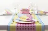 Sovie HOME Tischdecke Willi in Gelb-Rosa aus Linclass® Produktbild-Vorschau 3