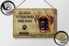 Blechschild Spruch 30x20cm Boxer Hund ohne kein Heim Produktbild-Vorschau 3