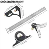 Edelstahl Winkelmesser 30 cm, Kombinationswinkel, Produktbild-Vorschau 6
