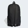 The back view of a black Adidas backpack against a white background. Produktbild-Vorschau