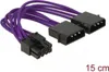 DELOCK Stromkabel 8Pin EPS -> 2x 4Pin Molex 0.15m Produktbild-Vorschau 2
