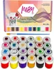 Textilfarben – Stoffmalfarben Set mit Pinsel (24x25ml) Produktbild-Vorschau 1