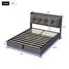 INONEFT Boxspringbett Polsterbett 160x200 mit LED und Produktbild-Vorschau 7
