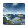 MuchoWow® Mauspad Mousepad Panoramablick Lofoten Norwegen Produktbild-Vorschau 1