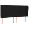 The Living Store Kopfteil mit Ohren Schwarz 203x23x118/128 Produktbild-Vorschau 3