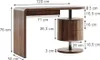 Biurko Vicco Lara Rustykalny dąb 120 x 50 cm z 2 Podgląd zdjęcia produktu 3