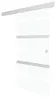 vidaXL Schiebetür ESG-Glas und Aluminium 76x212 cm Silbern Produktbild-Vorschau 1