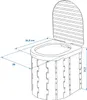 Toilette da campeggio pieghevole con coperchio Anteprima dell’immagine prodotto 6
