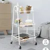 Verk 27489 Třípatrový kovový regál na kolečkách 78 x 40 x Náhled obrázku produktu 3