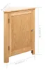 vidaXL Eckschrank 59x45x80 cm Massivholz Eiche Produktbild-Vorschau 7