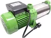 A green and silver centrifugal pump with a black power cord and plug, shown against a white background. Produktbild-Vorschau
