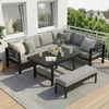 MEXO Gartenmöbel Set Aluminium 8 Personen, Modulares Produktbild-Vorschau 1
