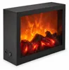 Dekorativer LED-Kamin, aus Metall, 10 x 29 x 23 cm Produktbild-Vorschau 1