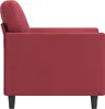 vidaXL Sessel Weinrot 60 cm Kunstleder Produktbild-Vorschau 5