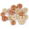 10 Holzknöpfe, 2-loch, rund, verschiedene Größen, Produktbild-Vorschau 4