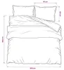 vidaXL Bettwäsche-Set Dunkelgrau 200x200 cm Baumwolle Produktbild-Vorschau 6