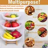 Obst Etagere mit 3 Etagen, Platzsparendes Obstkorb Etagere Produktbild-Vorschau 5
