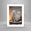 Poster - Poster ohne Rahmen - Tiger weiß Rock Produktbild-Vorschau 4