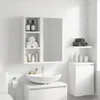 vidaXL Badezimmer-Wandschrank Weiß 20 x 10 x 50 cm Produktbild-Vorschau 2