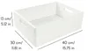 Creative Deco Grote Effen Houten Doos Kist Wit, 40 x 30 x Productafbeelding-voorbeeld 2