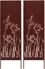 4x Sichtschutz Metall - 160 cm x 50 cm - Edelrost - Produktbild-Vorschau 2