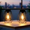 Lanterne solaire noire 18 x 15 cm à suspendre ou à poser - Voir les images du produit 1