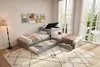 Letto angolare Sweiko, due letti singoli con letto Anteprima dell’immagine prodotto 7