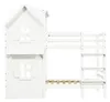 Kinderbett Etagenbett 90x200 cm Hausbett Kiefer-Massivholz Produktbild-Vorschau 11