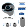 Knebel Set 4 Stück mit Adaptern Drehknopfset 38mmØ Produktbild-Vorschau 3