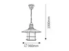 Lampa wisząca Sudan brązowo-biała 1xE27x60W metal Podgląd zdjęcia produktu 3
