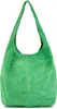 U35 Damen Handtasche Naturleder Wildleder Beutelform Produktbild-Vorschau 1