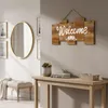 levandeo Schild Welcome Holz 50x23cm Dekoschild Wanddeko Produktbild-Vorschau 3