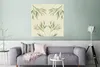 MuchoWow® Poster Pastell - Grün - Blumen - Design 75x75 cm Produktbild-Vorschau 5