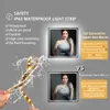 A marketing image comparing two types of mirrors, highlighting features of a copper-free mirror and a tempered glass mirror. Anteprima dell’immagine prodotto