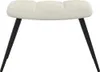 vidaXL Relaxační křeslo s taburetem Cream White Velvet Náhled obrázku produktu 6