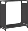 vidaXL Étagère à bois de chauffage Noir 60x28x65 cm Acier Voir les images du produit 1