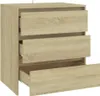 vidaXL Príborník Sonoma Dub 70x41x75 cm odvodený výrobok z Náhľad obrázku produktu 5