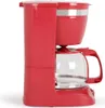 A red coffee maker shown from the side against a white background. Voir les images du produit