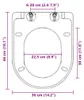 vidaXL Sedile della toilette con meccanismo di chiusura Anteprima dell’immagine prodotto 7