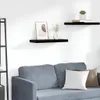 vidaXL Scaffale sospeso nero lucido 60x23,5x3,8 cm MDF Anteprima dell’immagine prodotto 1