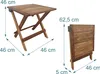 Table pliante Relaxdays en bois d'acacia, pour le salon, le Voir les images du produit 4