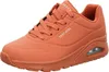 A single orange Skechers sneaker is shown from a side angle against a white background. Náhľad obrázku produktu