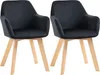 HOMCOM Esszimmerstühle 2er Set, Küchenstuhl mit Armlehne, Produktbild-Vorschau 1