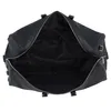 An open black duffel bag viewed from above. Produktbild-Vorschau