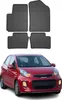 2011-2017 Kia Picanto Fußmatten Gummi Schwarz 4 tlg Produktbild-Vorschau 1